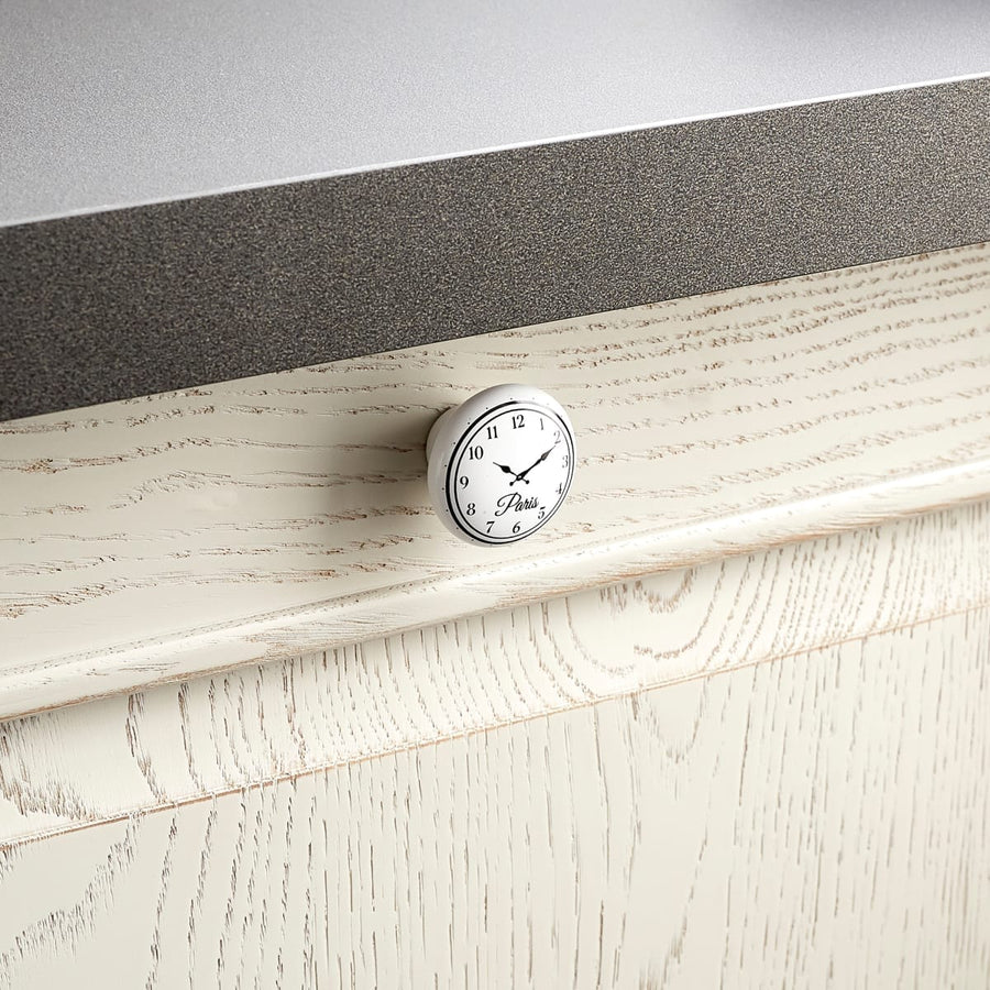 Bricocenter CLOCK KNOB LENGTH 6 DIA.39.6 MM SATIN NICKEL 2 PCS.