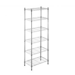 CHROME BOOKCASE IN KIT W60xD35xH180CM 6 shelves - SPACEO
