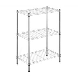 CHROME BOOKCASE IN KIT W60xD35xH90CM 3 shelves - SPACEO