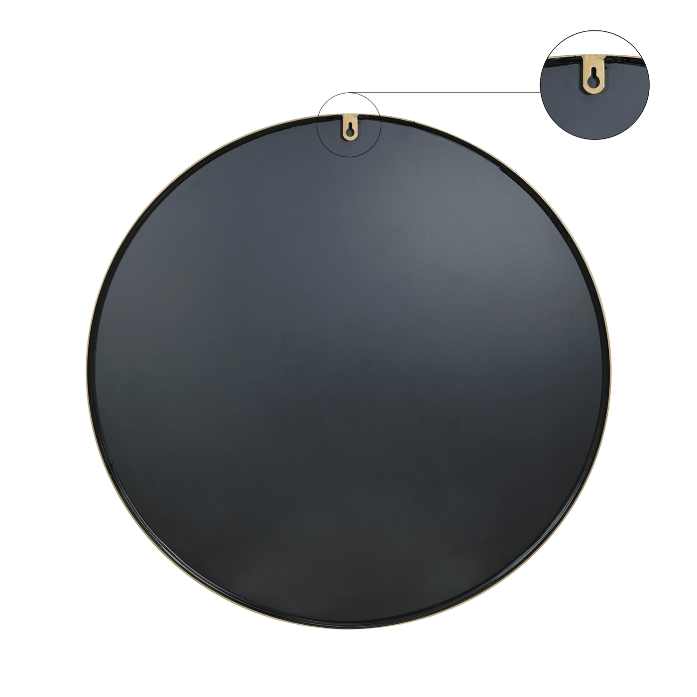 Bria gold metal mirror, 60 cm diameter