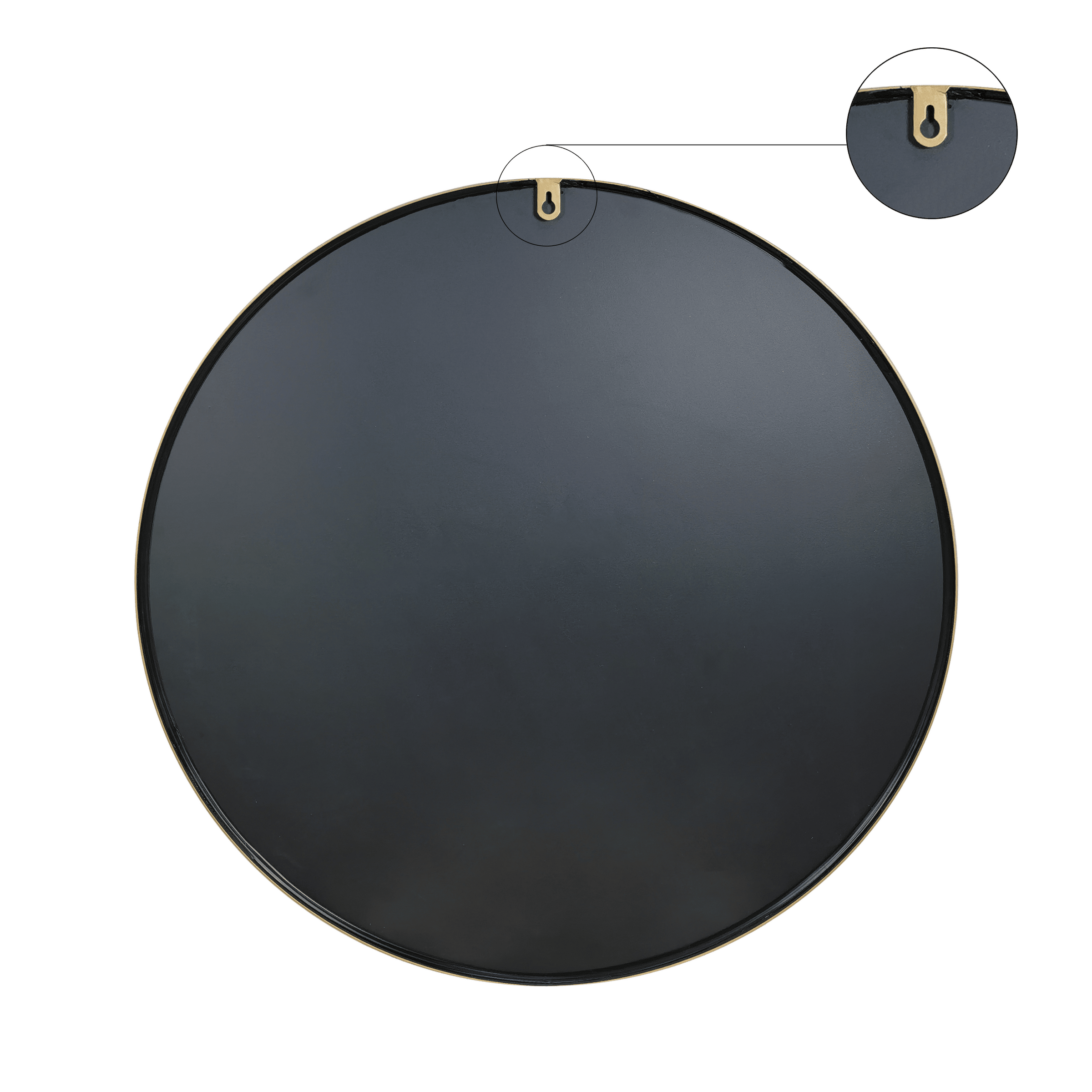 Bria gold metal mirror, 60 cm diameter
