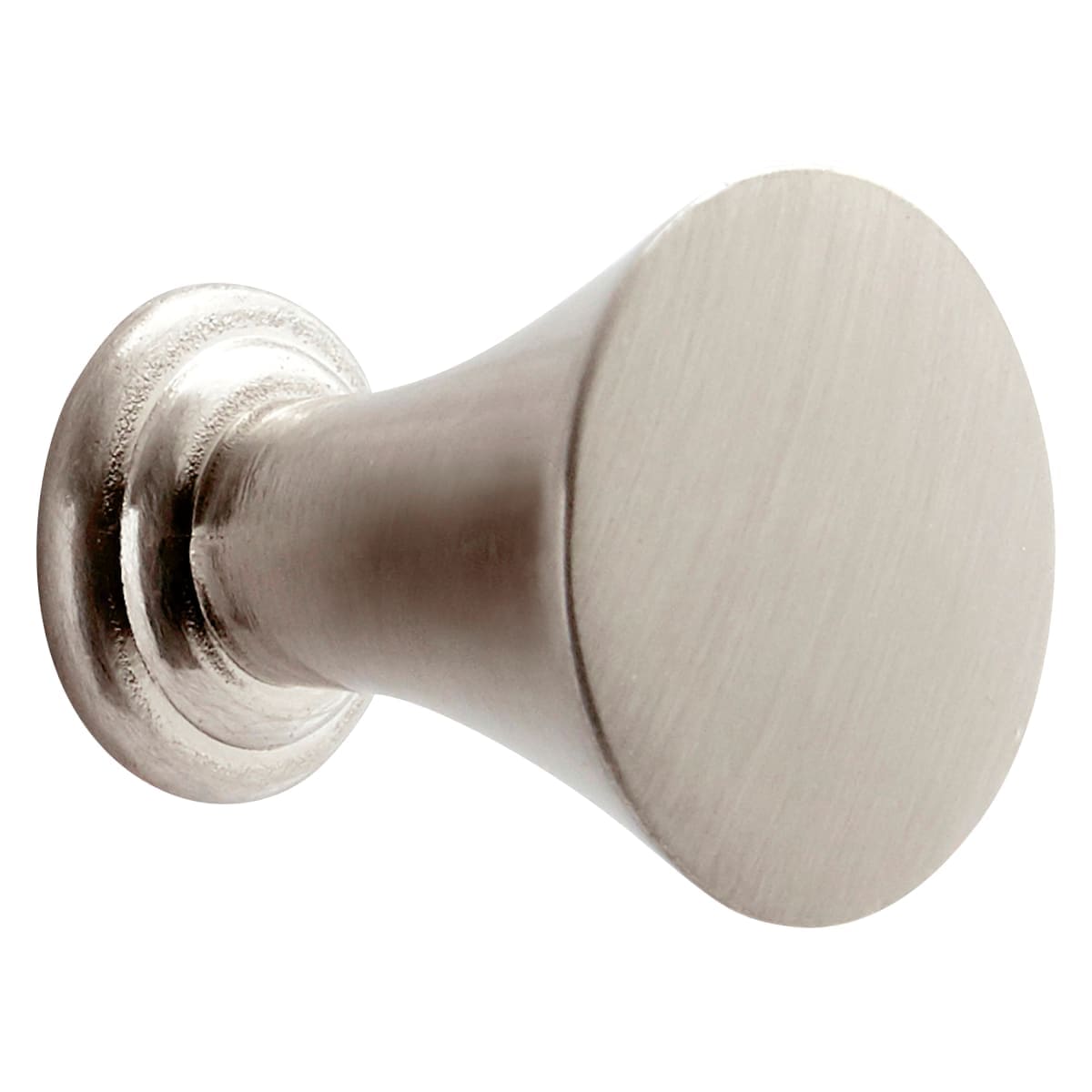 Bricocenter TRINITY KNOB LENGTH 19 MM ZAMAK BRUSHED NICKEL, 4 PIECES