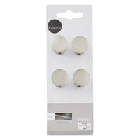 TRINITY KNOB LENGTH 19 MM ZAMAK BRUSHED NICKEL, 4 PIECES