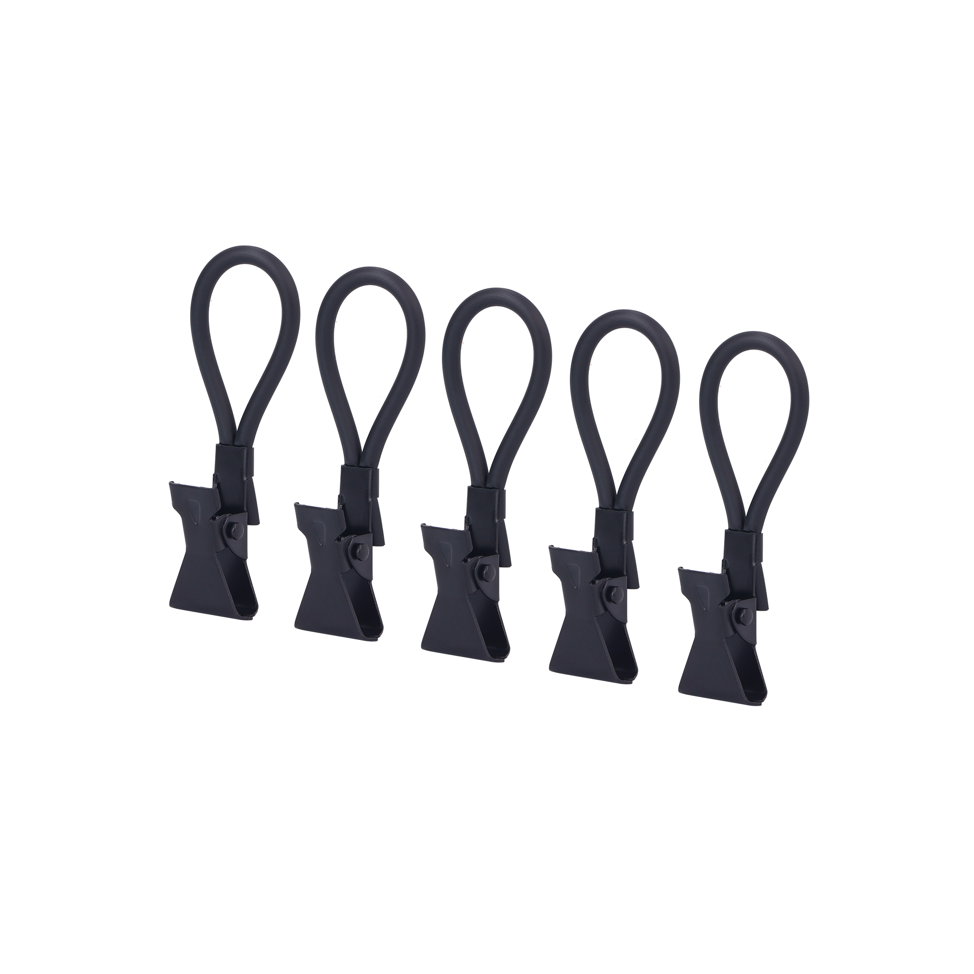 5 black tea towel hooks