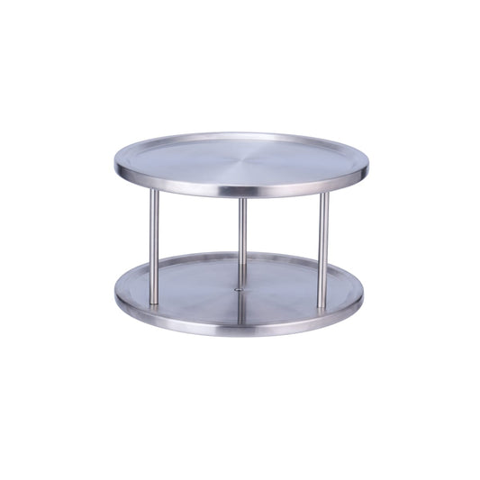 Rotating unit with 2 adjustable shelves