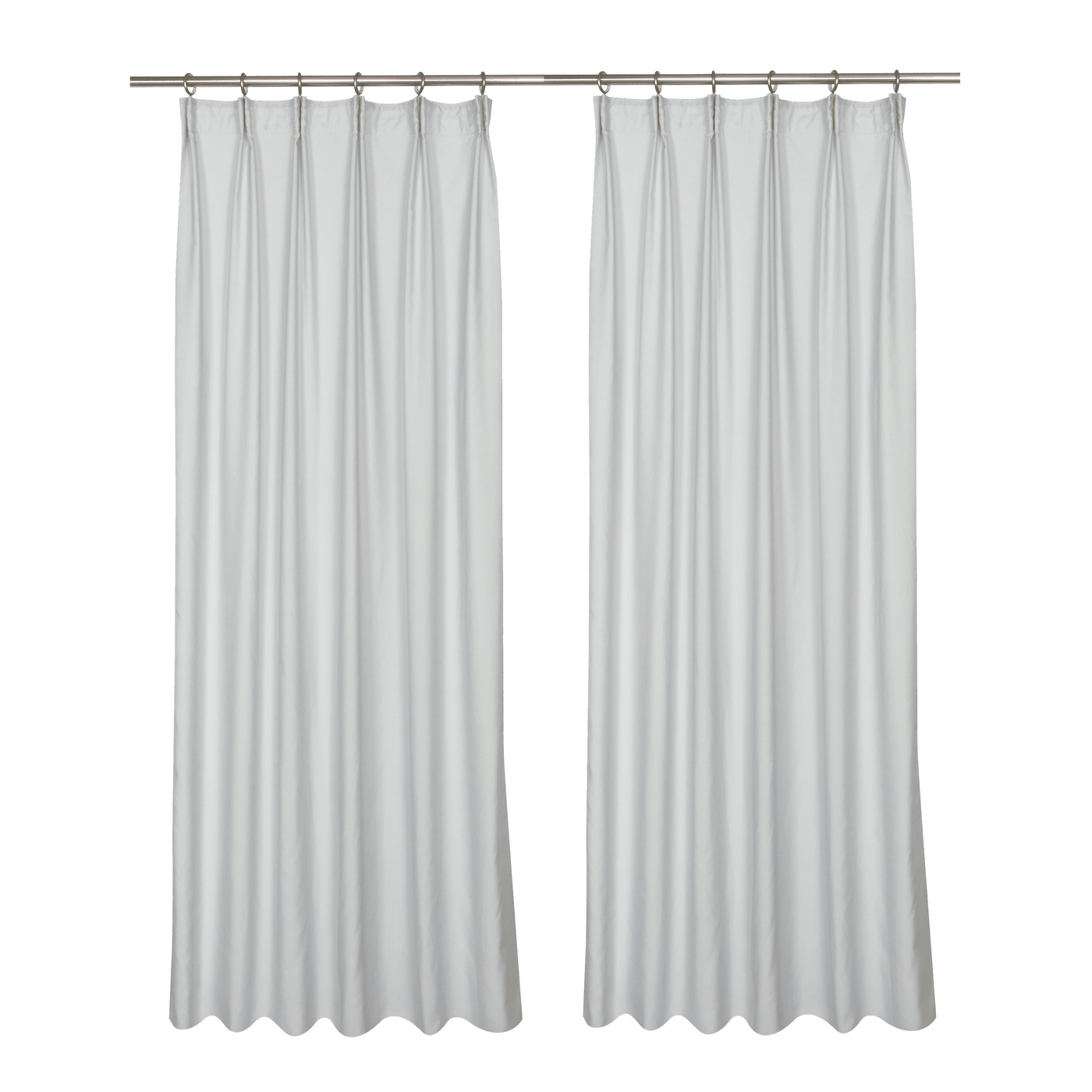 2 grey mosquito net curtains140x280cm with loop