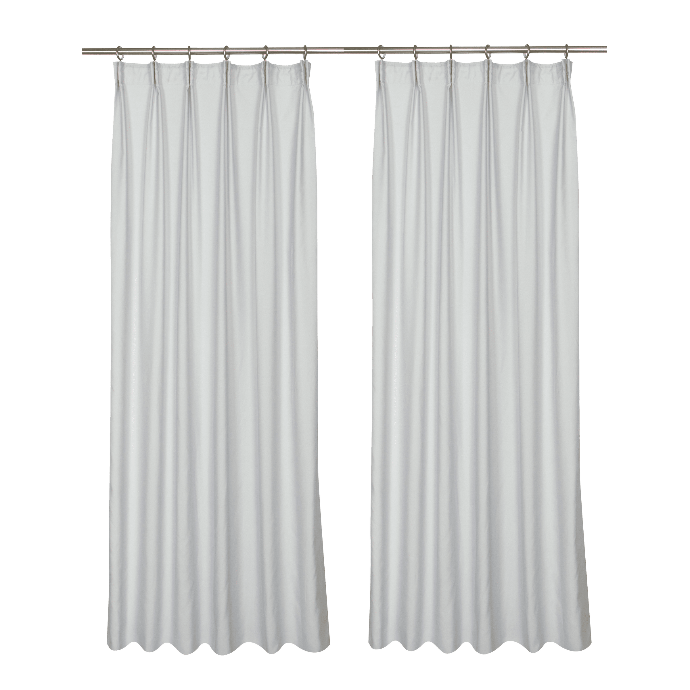 2 grey mosquito net curtains140x280cm with loop