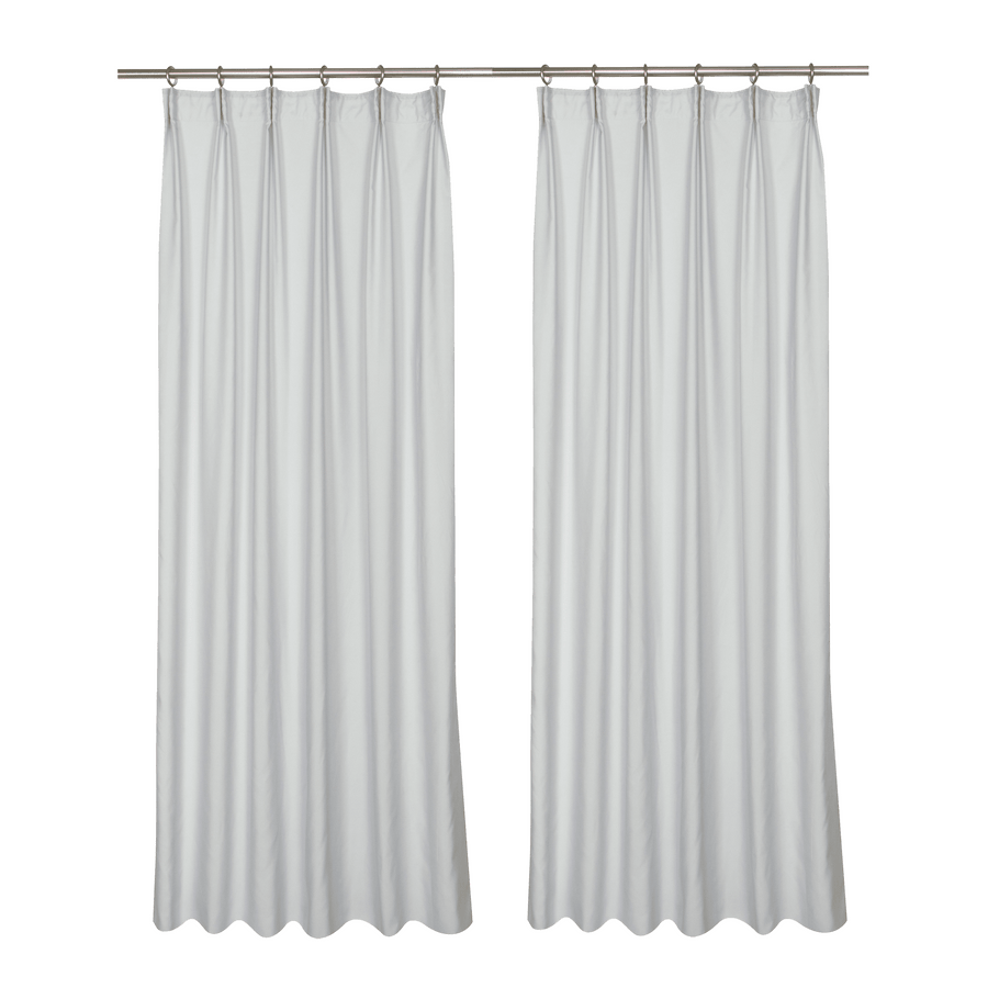 2 grey mosquito net curtains140x280cm with loop