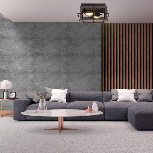 8 DECORATIVE POLYSTYRENE PANELS FOR WALL 50X50CM BETON GREY 2SQM