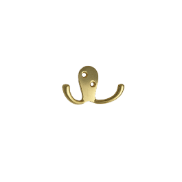 DOUBLE HOOK CTOPUS BRASS