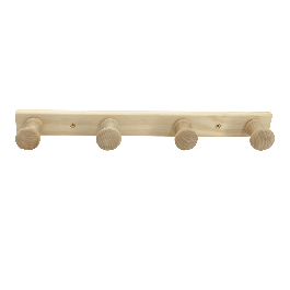 COAT RACK 4 HOOKS OLGA PINE COLOR