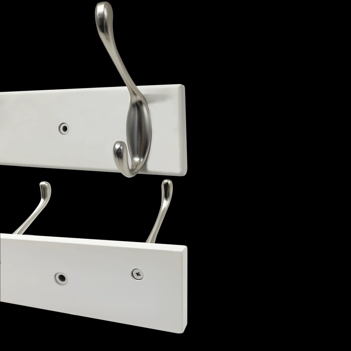 Bricocenter COAT RACK 2 X 4 HOOKS ENZO METAL AND WHITE SPACEO