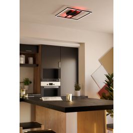 CALAGRANO ALUMINIUM CEILING LAMP BLACK 45X45CM CM LED 21W CCT DIMMABLE