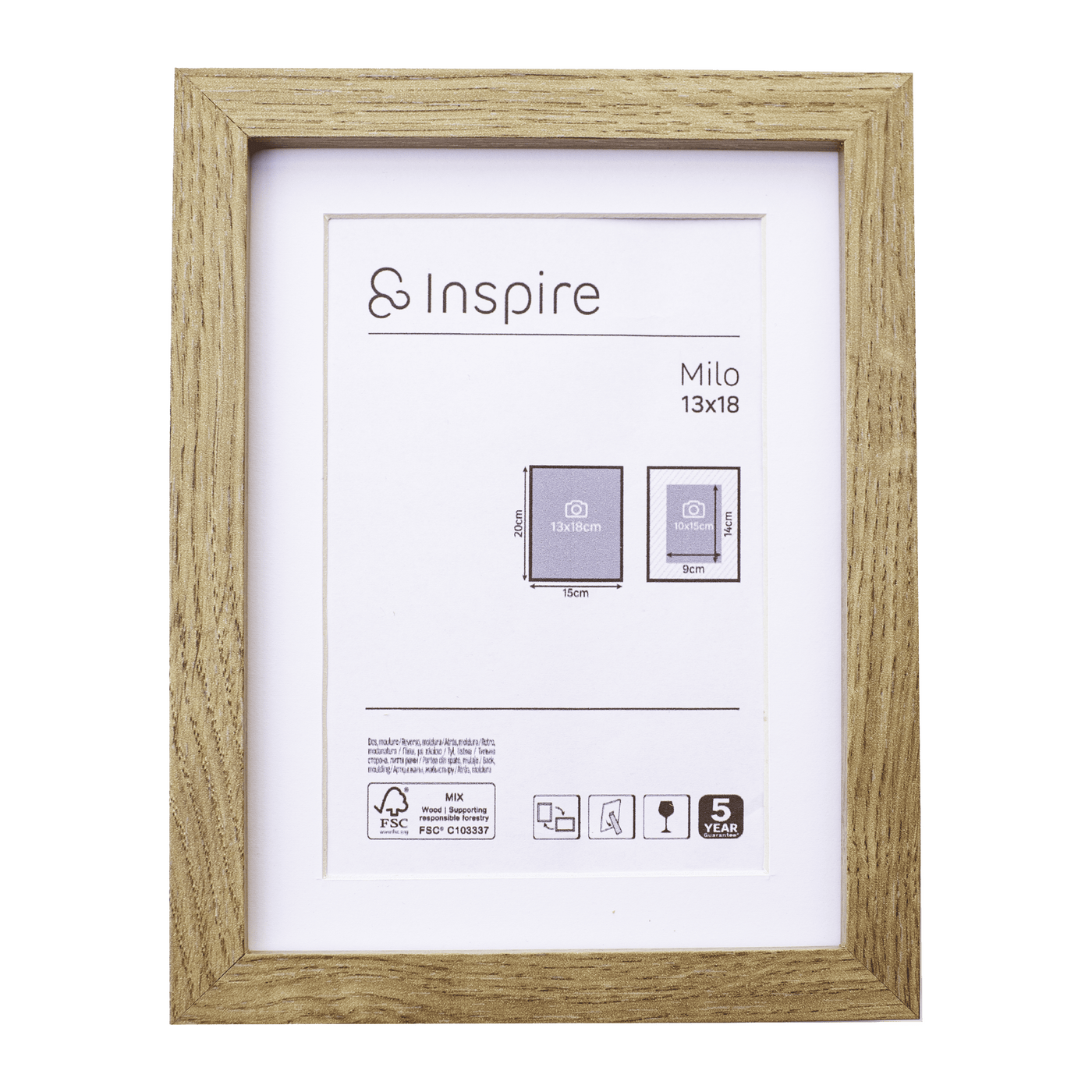 MILO FRAME 13X18 CM BEECH WOOD