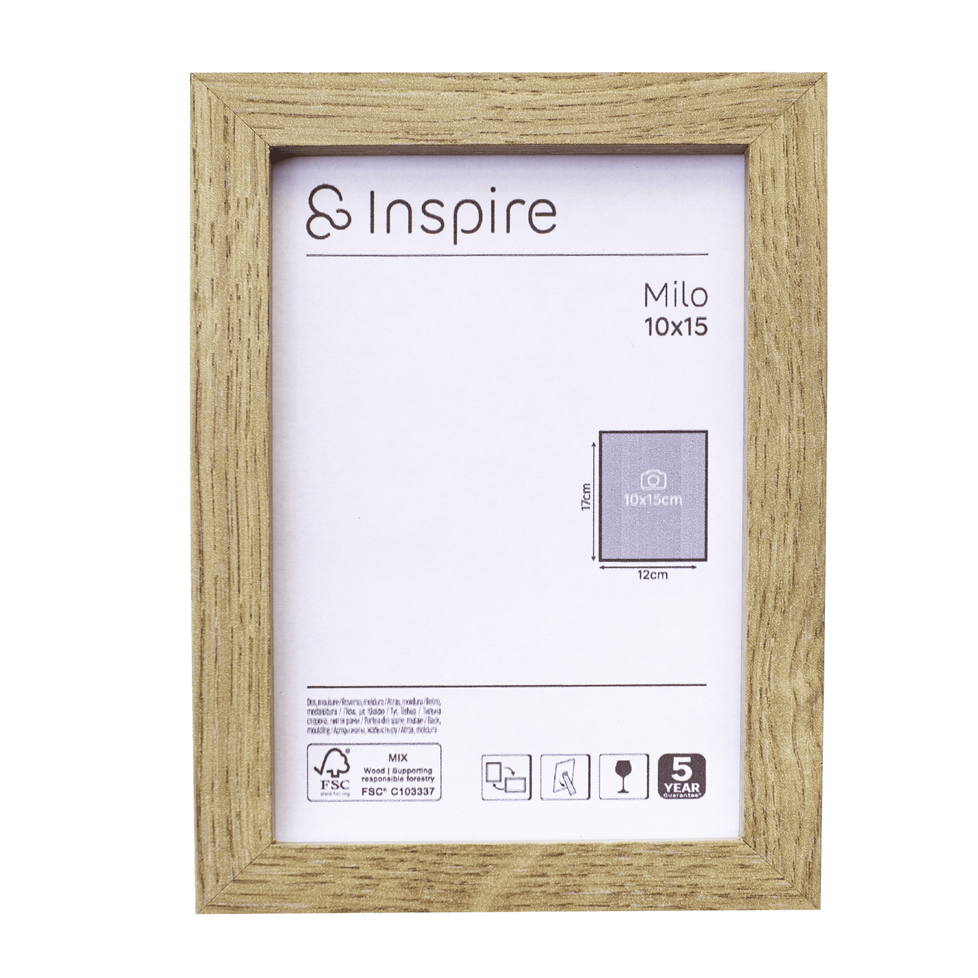 MILO FRAME 10X15 CM BEECH WOOD