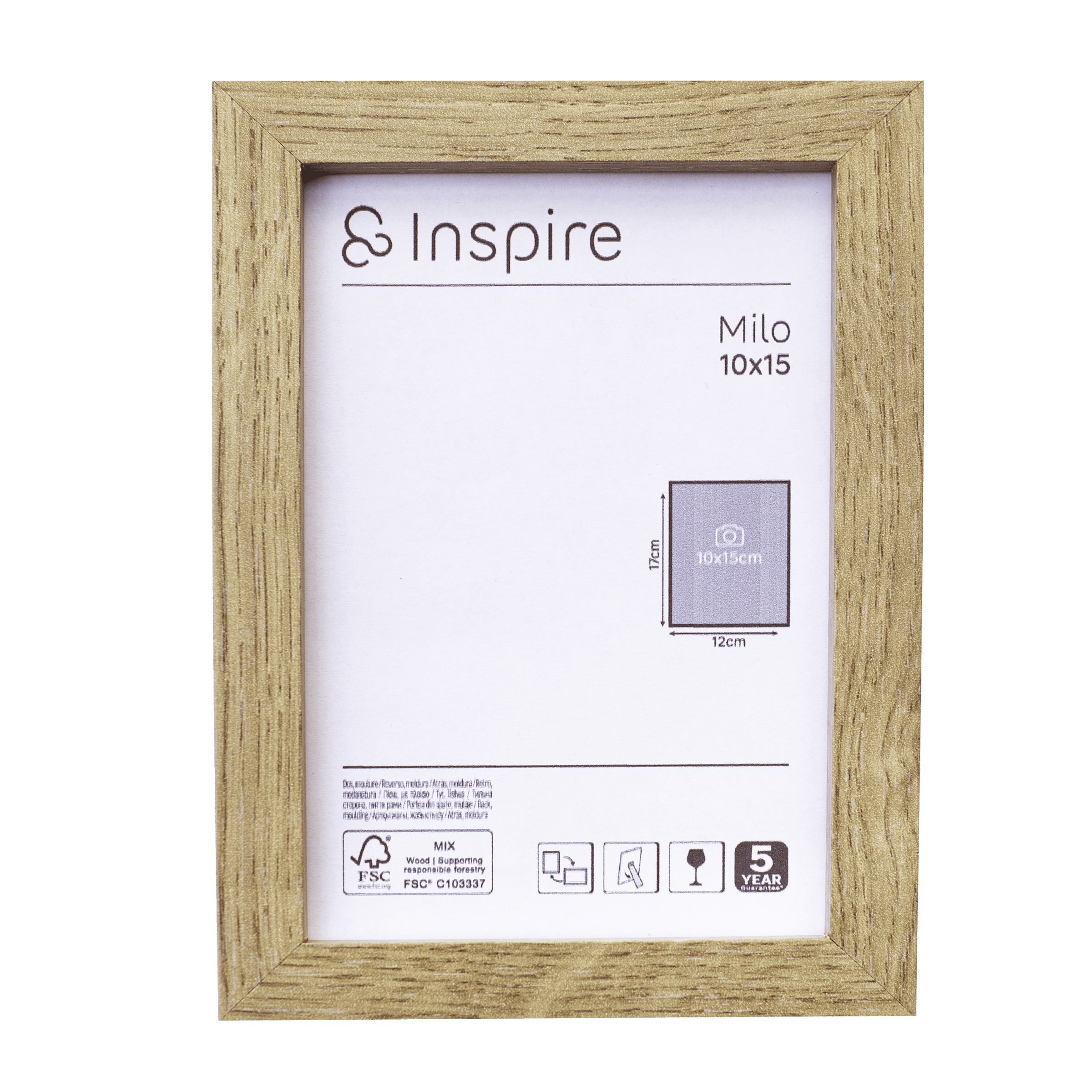 MILO FRAME 10X15 CM BEECH WOOD