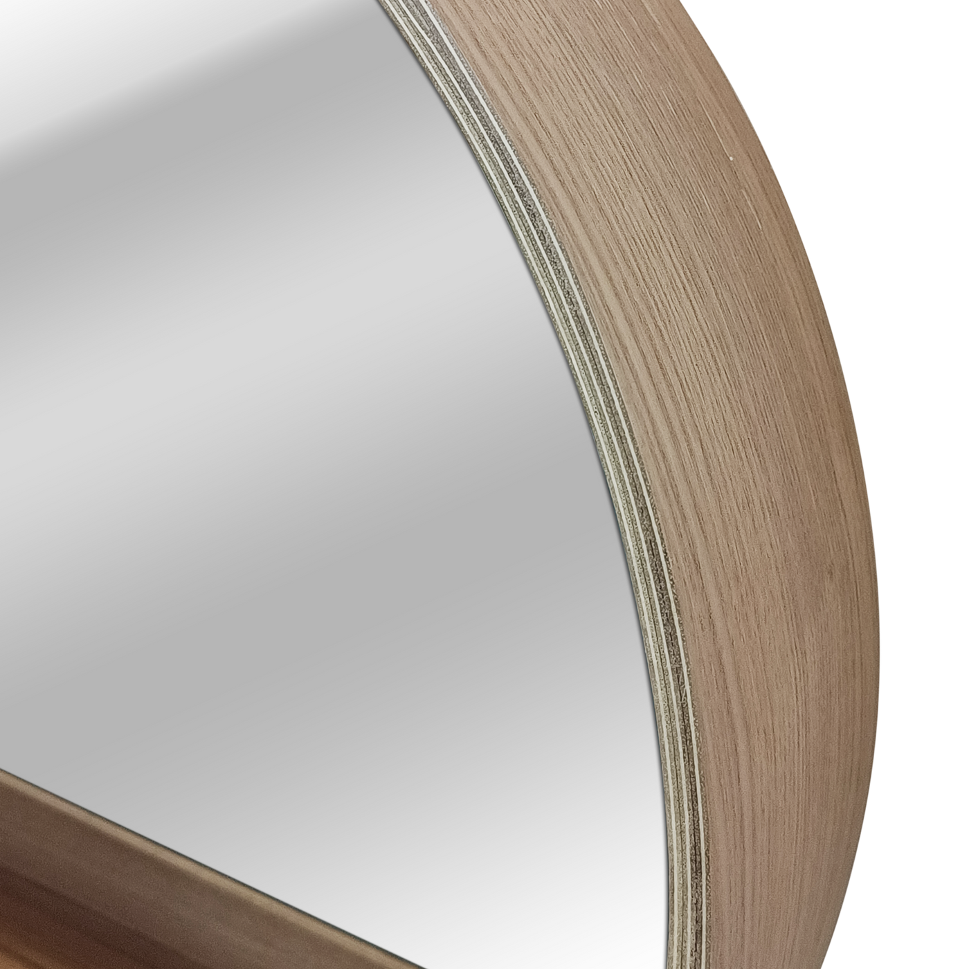 NORDIK TABLETO MIRROR WOOD BEECH D 56CM