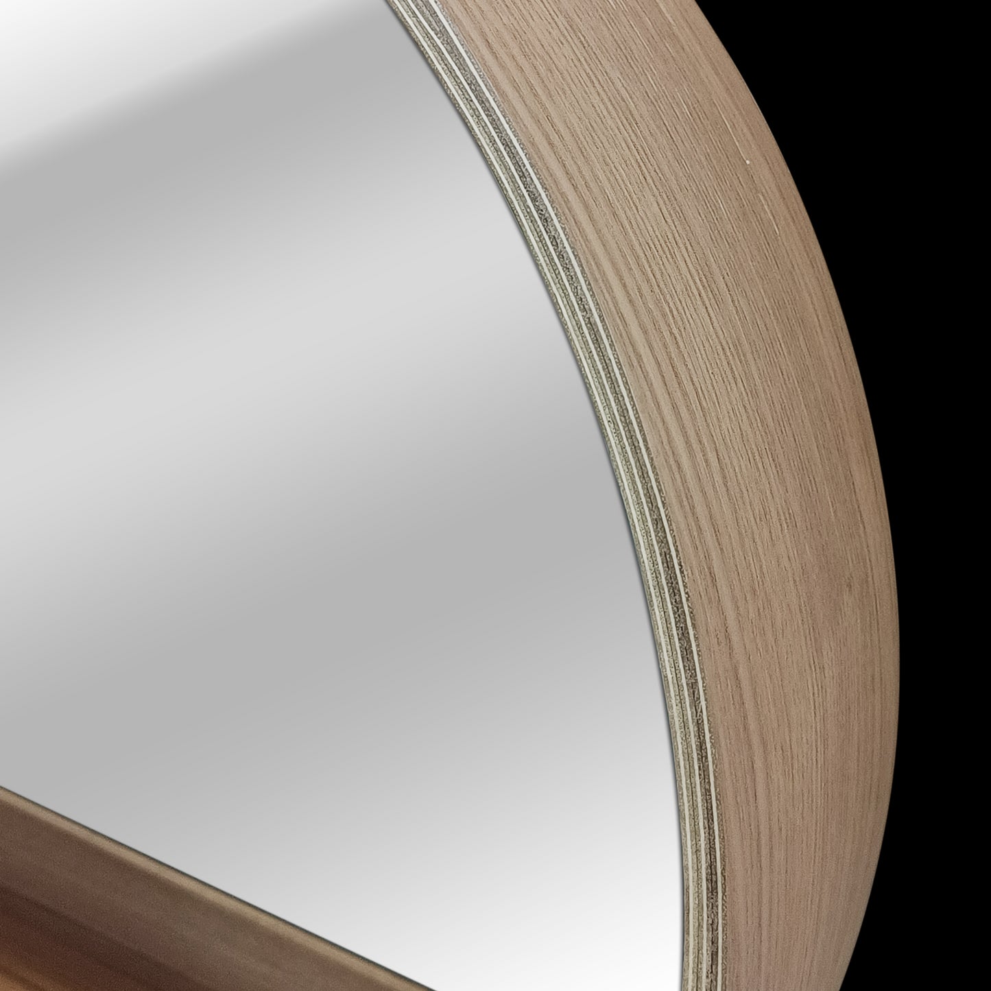 NORDIK TABLETO MIRROR WOOD BEECH D 56CM