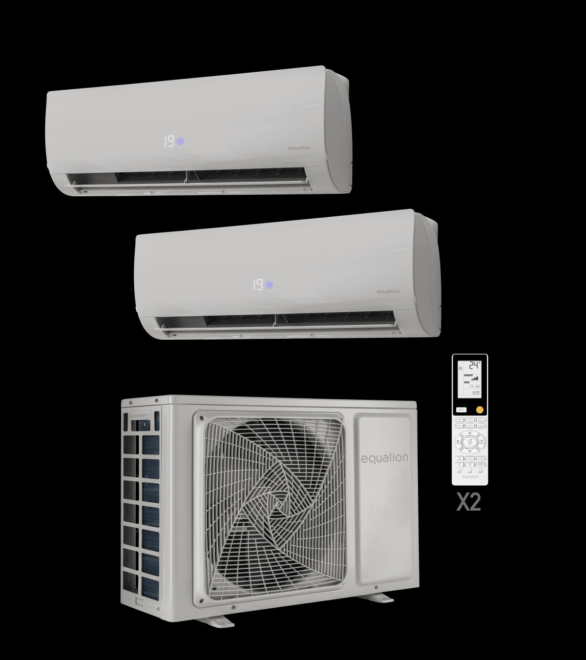 Dual Equation Virtus 9+12 btu air conditioner class A+++/A++