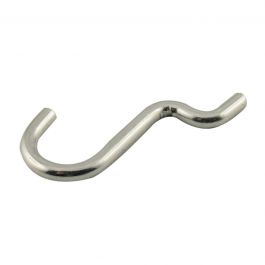 6 METAL HOOKS FOR PERFORATED PANELS SIZE 4