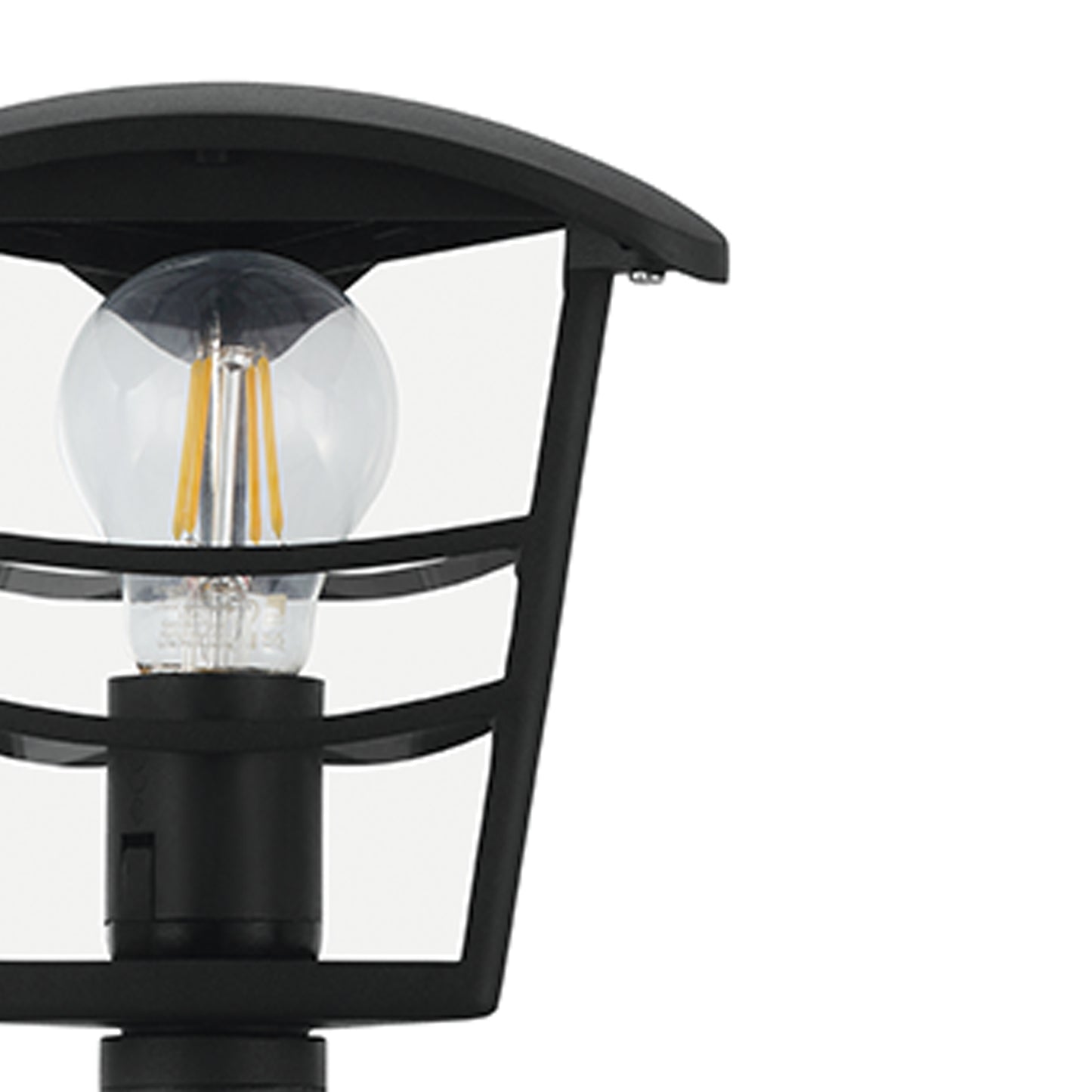 BLACK ALUMINUM PALAMA STREETLIGHT H92.5CM E27=60W IP44