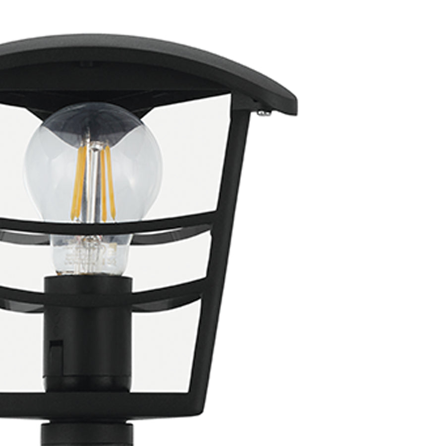 BLACK ALUMINUM PALAMA STREETLIGHT H92.5CM E27=60W IP44