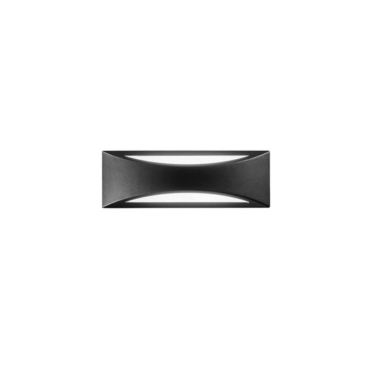 Bricocenter WEISS ALUMINIUM WALL LIGHT BLACK 36X12X11,3 CM LED 16W CCT IP65