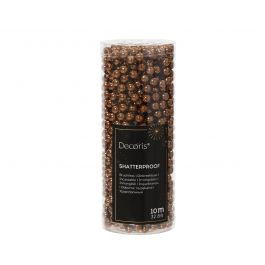 BROWN PLASTIC PEARL GARLAND 1
