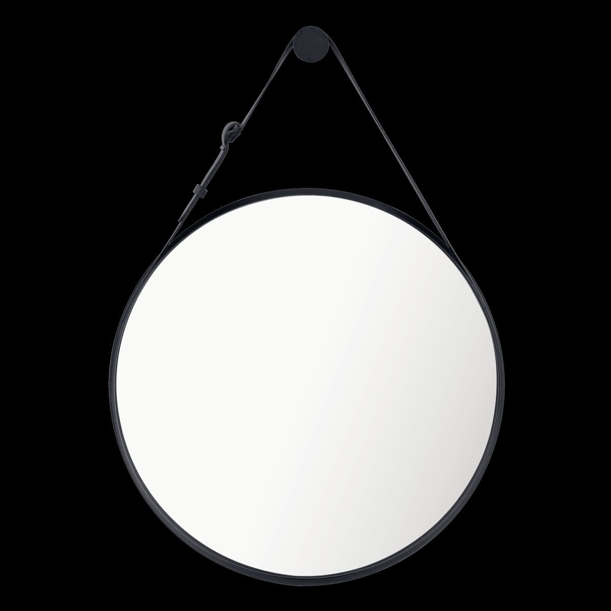 Bricocenter BLACK METAL BARBIER MIRROR 57CM