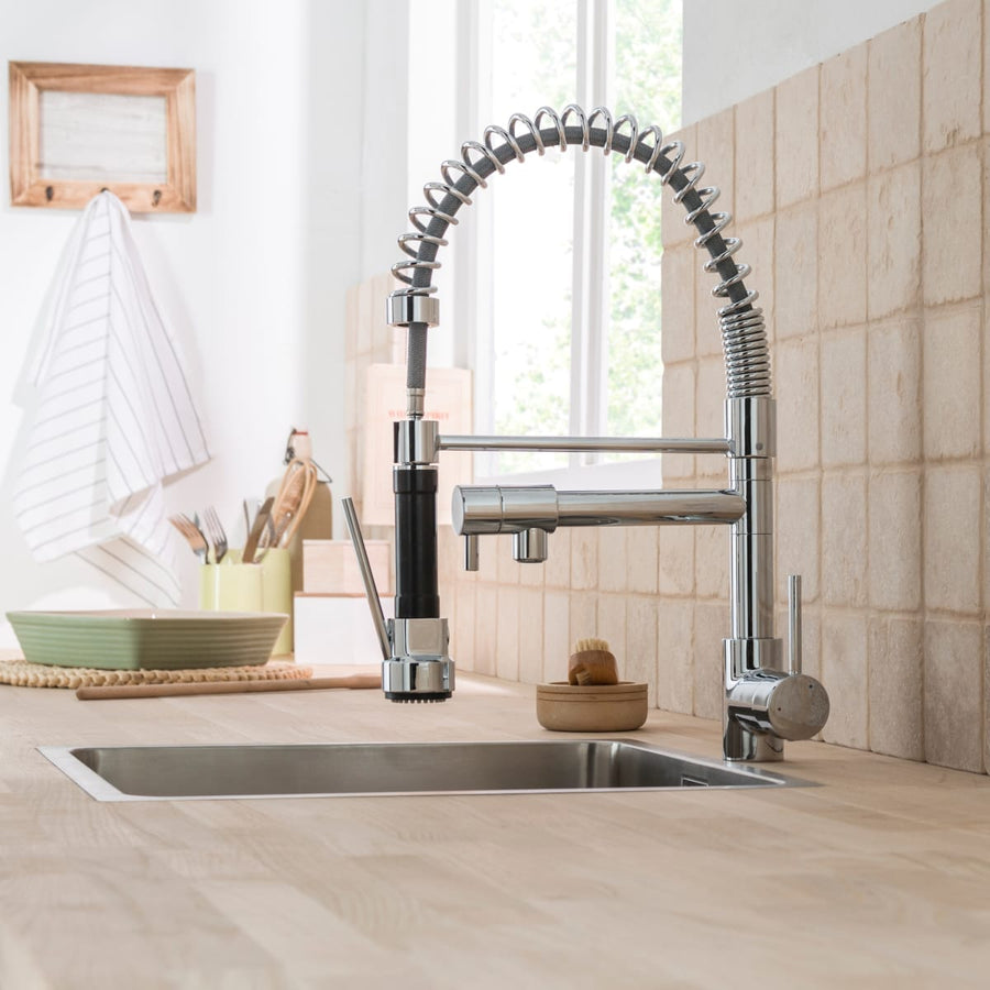 Bricocenter CANDY/ALAIN SPRING-LOADED SINK MIXER WITH CHROME HAND SHOWER