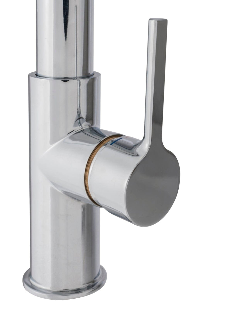 Bricocenter HOLLY MIXER HIGH SPOUT FLEXIBLE SPOUT CHROME/BLACK