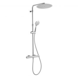 TAYRONA SHOWER KIT W/THERMOSTAT CHROME SHOWER HEAD DIAM. 30 CM