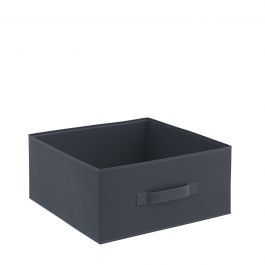 KUB SPACEO BASKET W31xD31xH15CM IN BLACK FABRIC