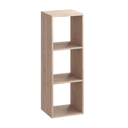 3 CUBI SPACEO KUB L105xP31.7xH36CM IN LEGNO COLORE ROVERE