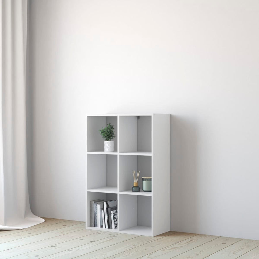 Bricocenter 3X2 SPACEO KUB L105xP31.7xH70.5CM WOOD CUBES WHITE