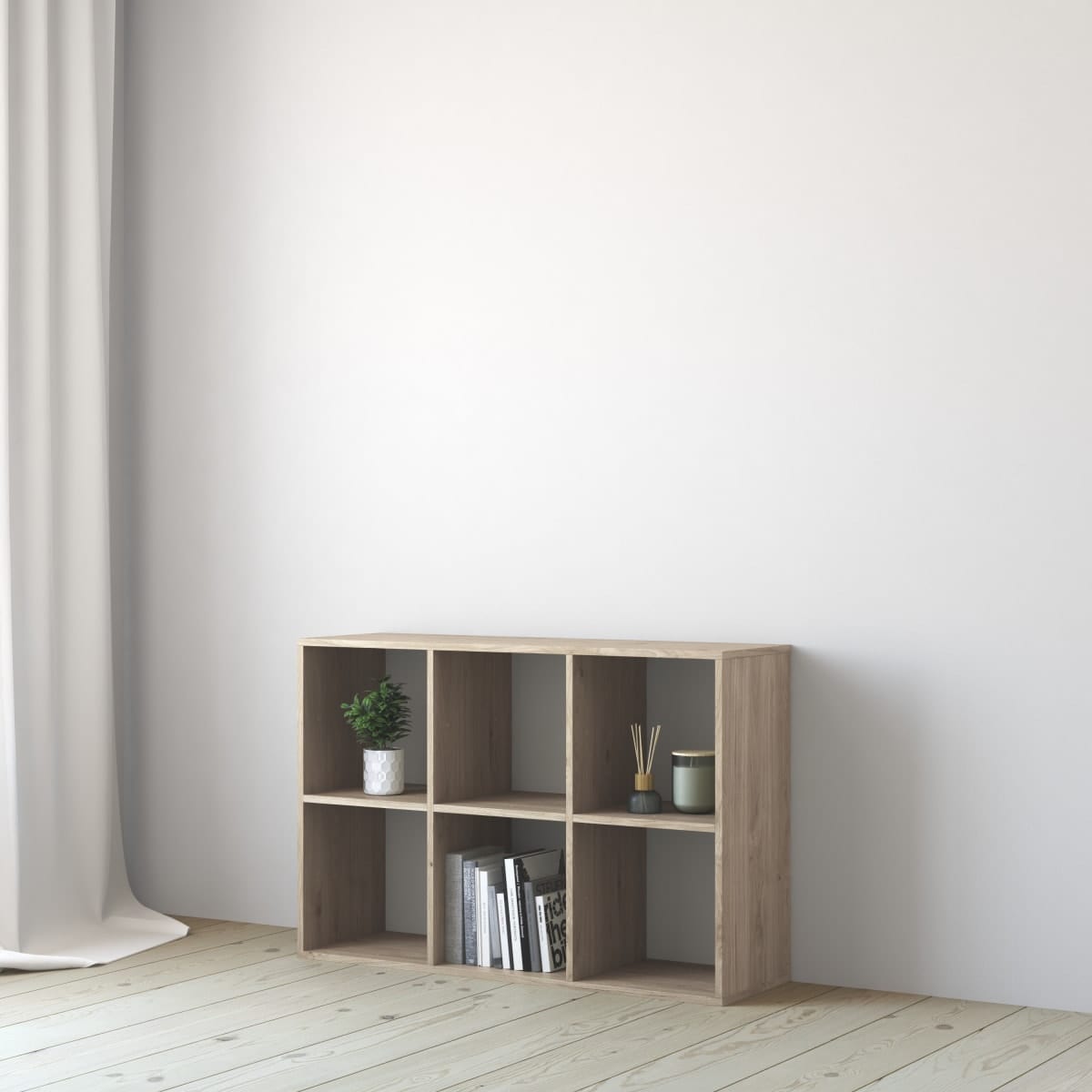 3X2 SPACEO KUB L105xP31.7xH70.5CM WOOD CUBES IN OAK COLOUR