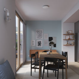 MOON METAL CEILING LAMP WHITE D25 LED 12W NATURAL LIGHT