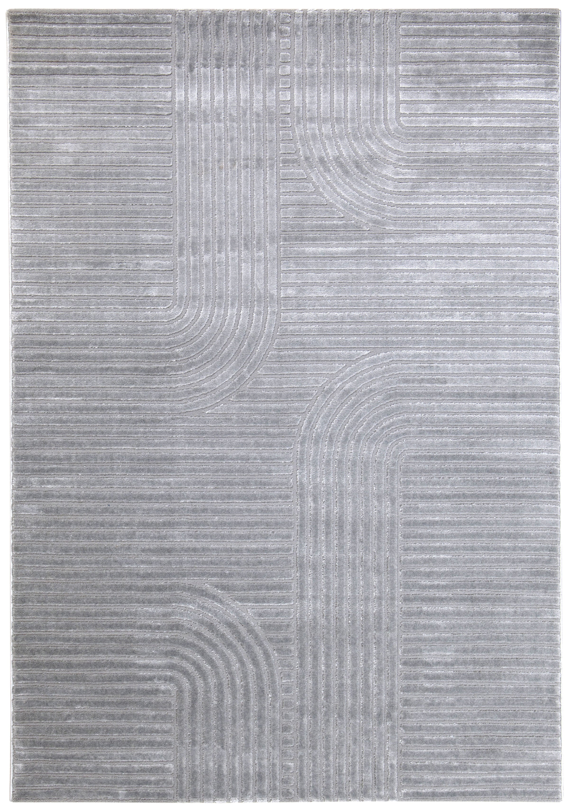 Mito arches rug, grey, 160x230 cm