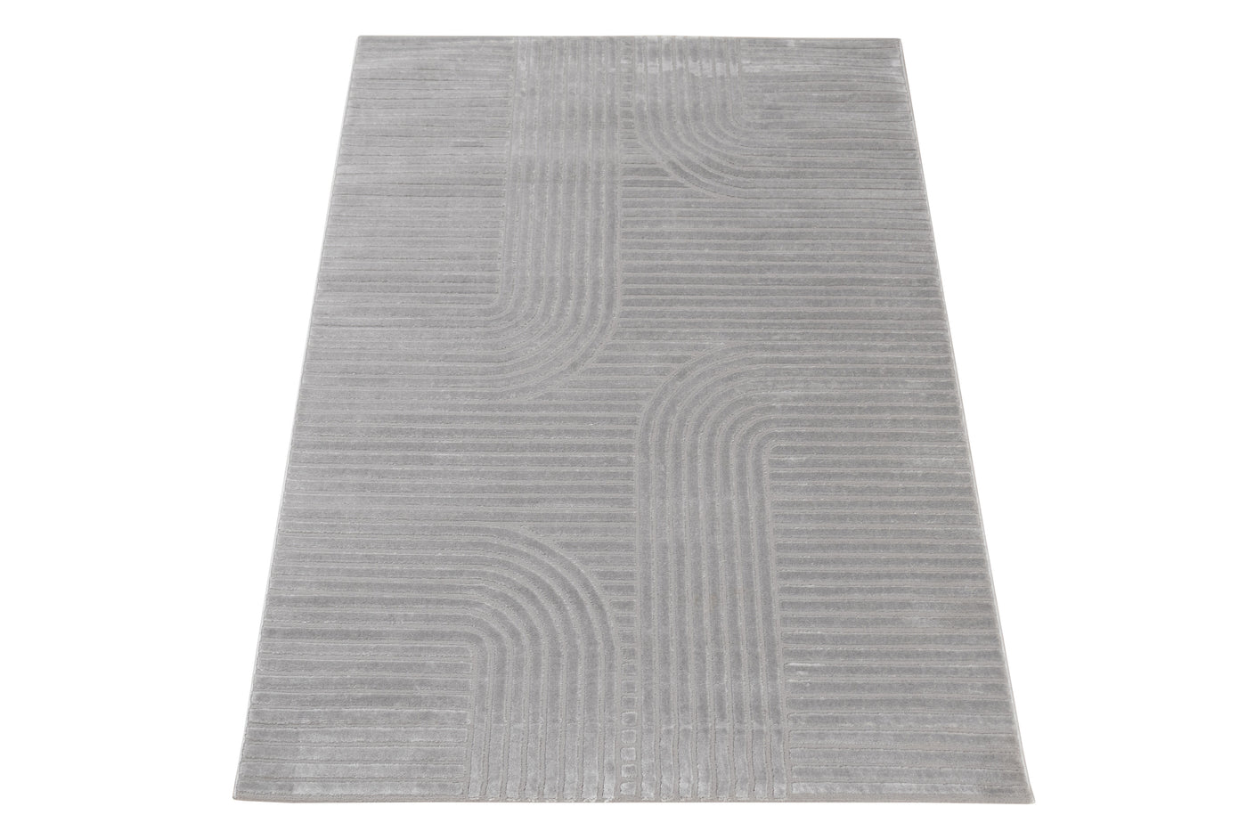 Mito arches rug, grey, 160x230 cm