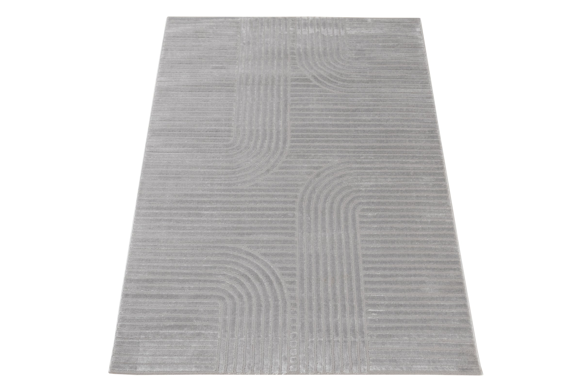 Mito arches rug, grey, 160x230 cm