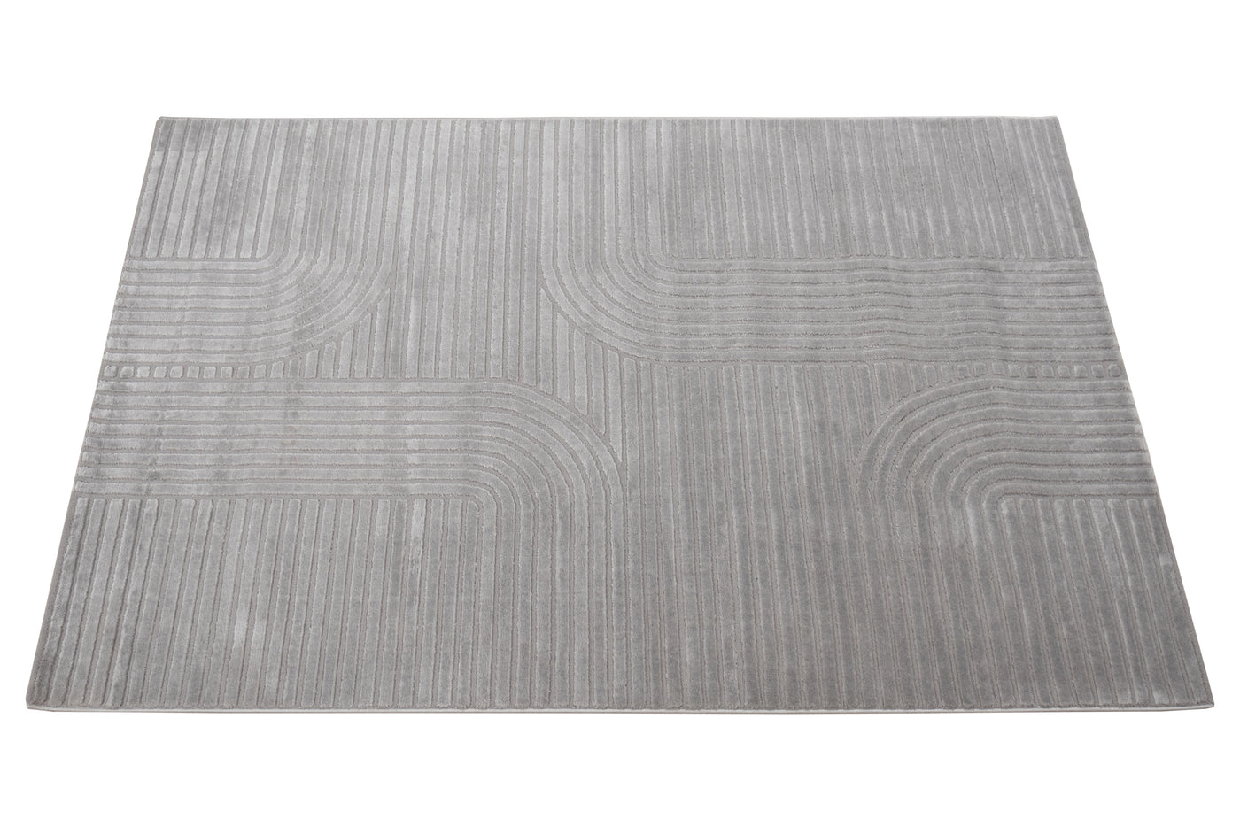 Mito arches rug, grey, 160x230 cm