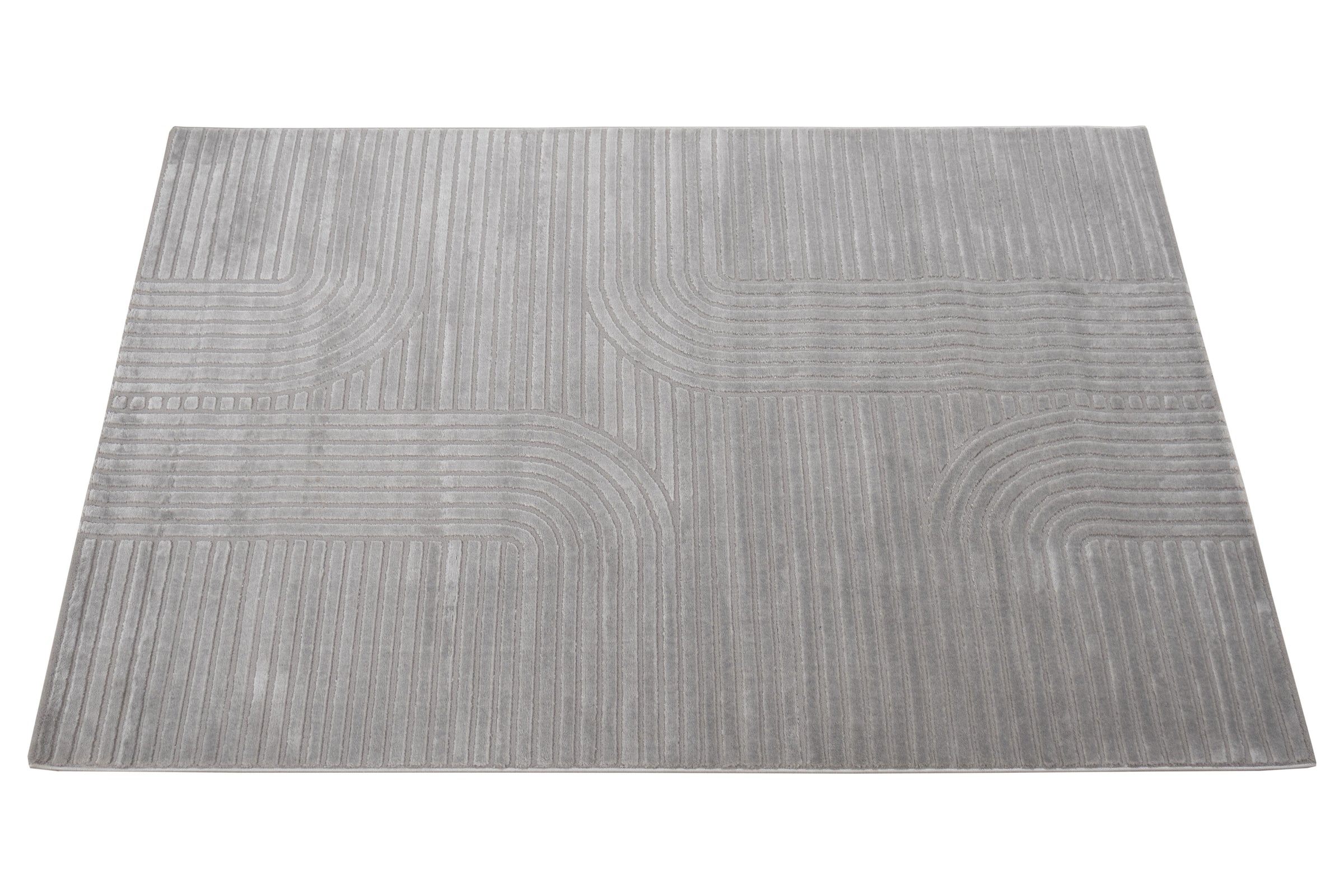 Mito arches rug, grey, 160x230 cm