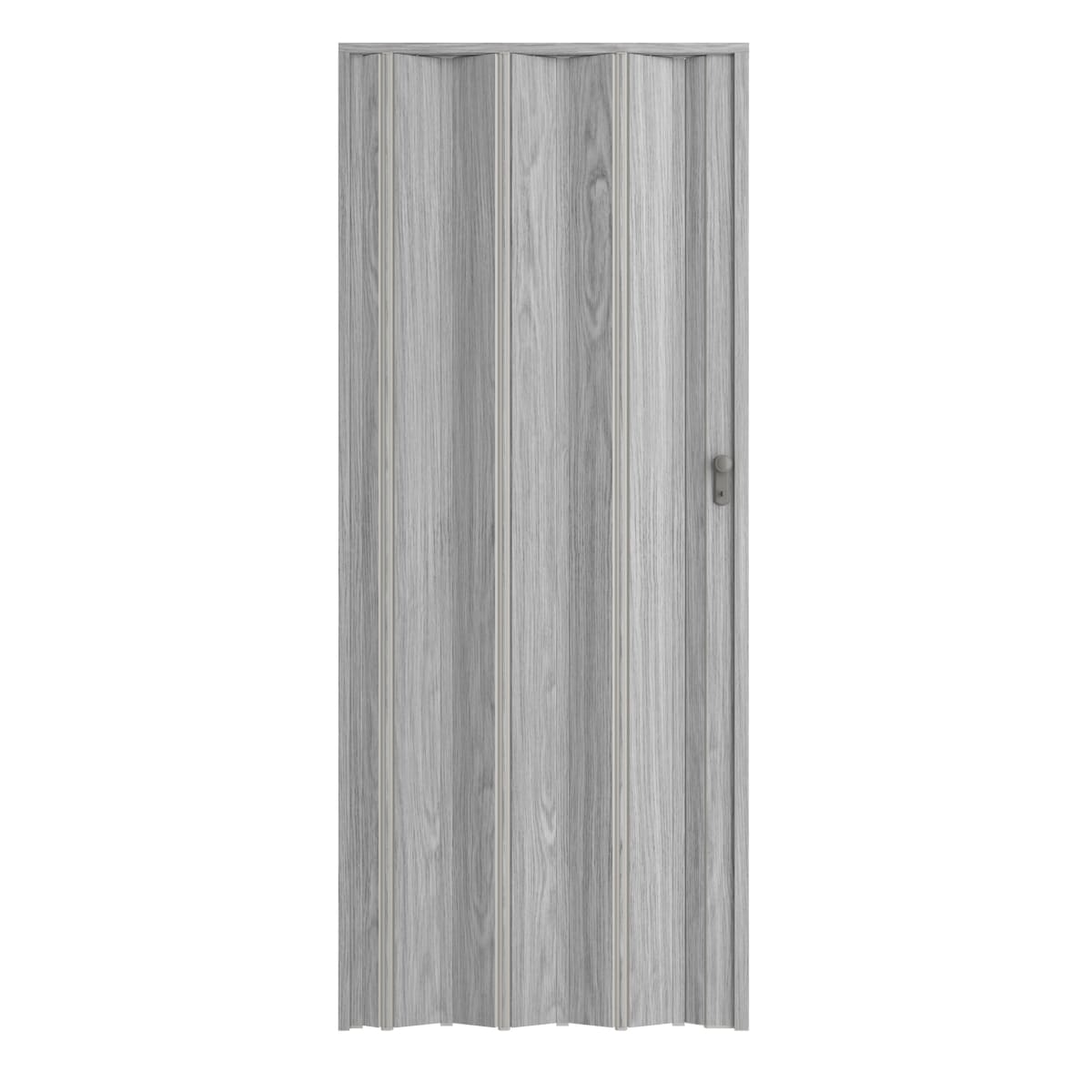 Bricocenter DARIA PVC GRAY OAK FOLDING DOOR 85X214CM KEY LOCK