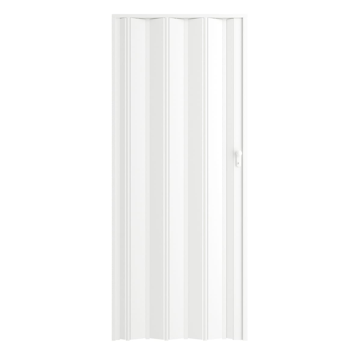 Bricocenter DARIA OPAQUE WHITE PVC FOLDING DOOR 85X214CM KEY LOCK