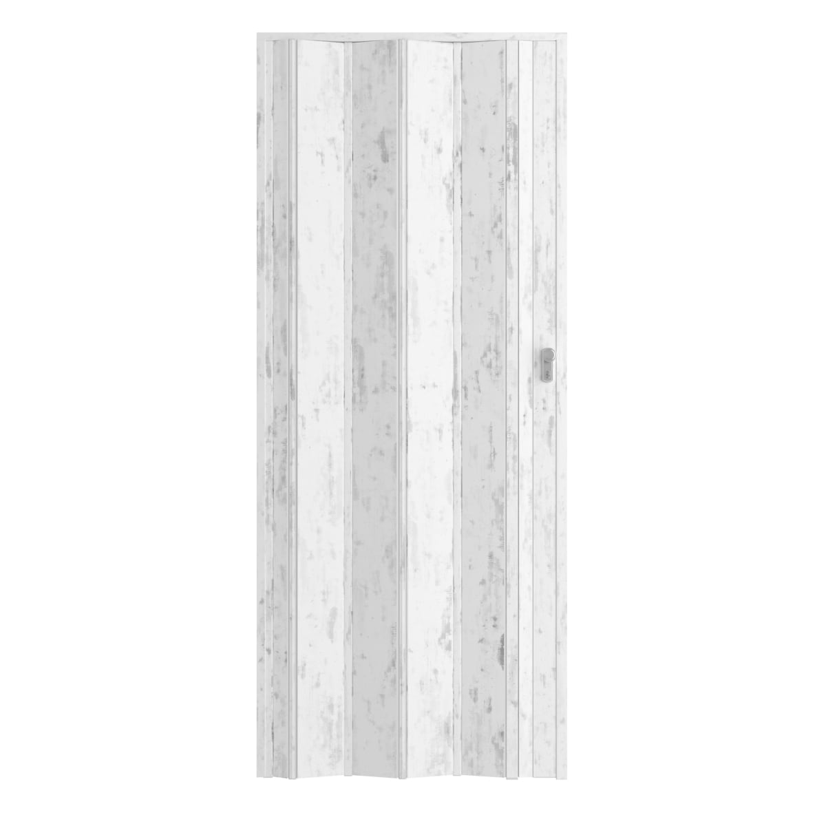 Bricocenter FREYA WHITE OAK PVC FOLDING DOOR 85X214CM WITH KEY