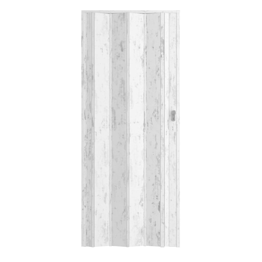 Bricocenter FREYA WHITE OAK PVC FOLDING DOOR 85X214CM WITH KEY