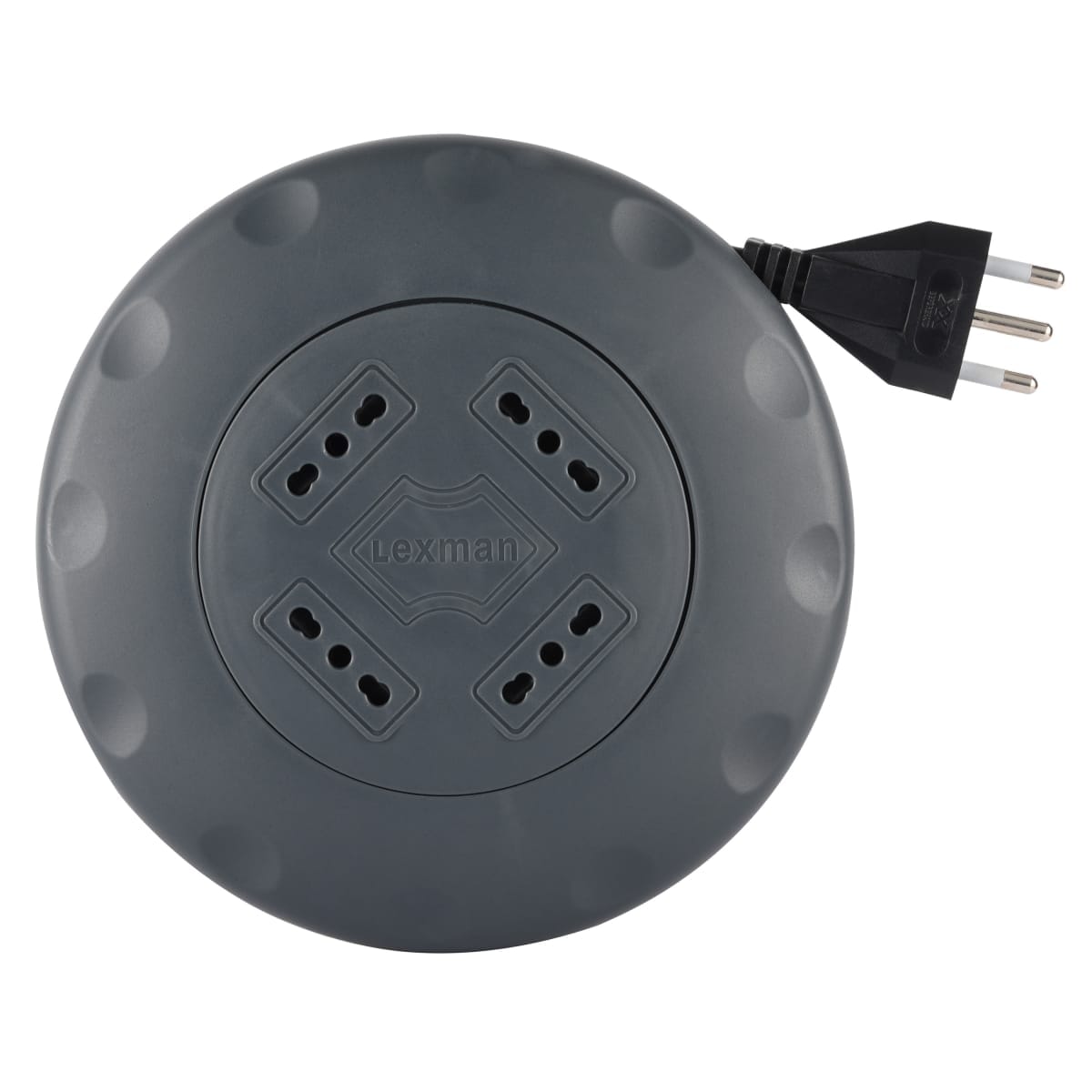 Bricocenter FLAT CABLE REEL H05VV-F 3G1 3 MT PLUG 16A 4 SOCKETS 10/16A THERMAL CIRCUIT BREAKER