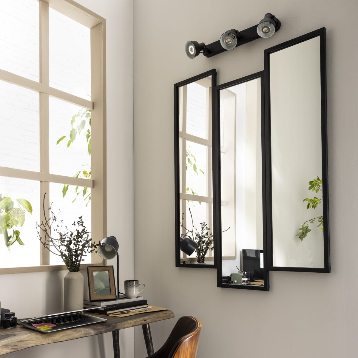 Bricocenter ATELIER MIRROR MODULAR 30X110 BLACK