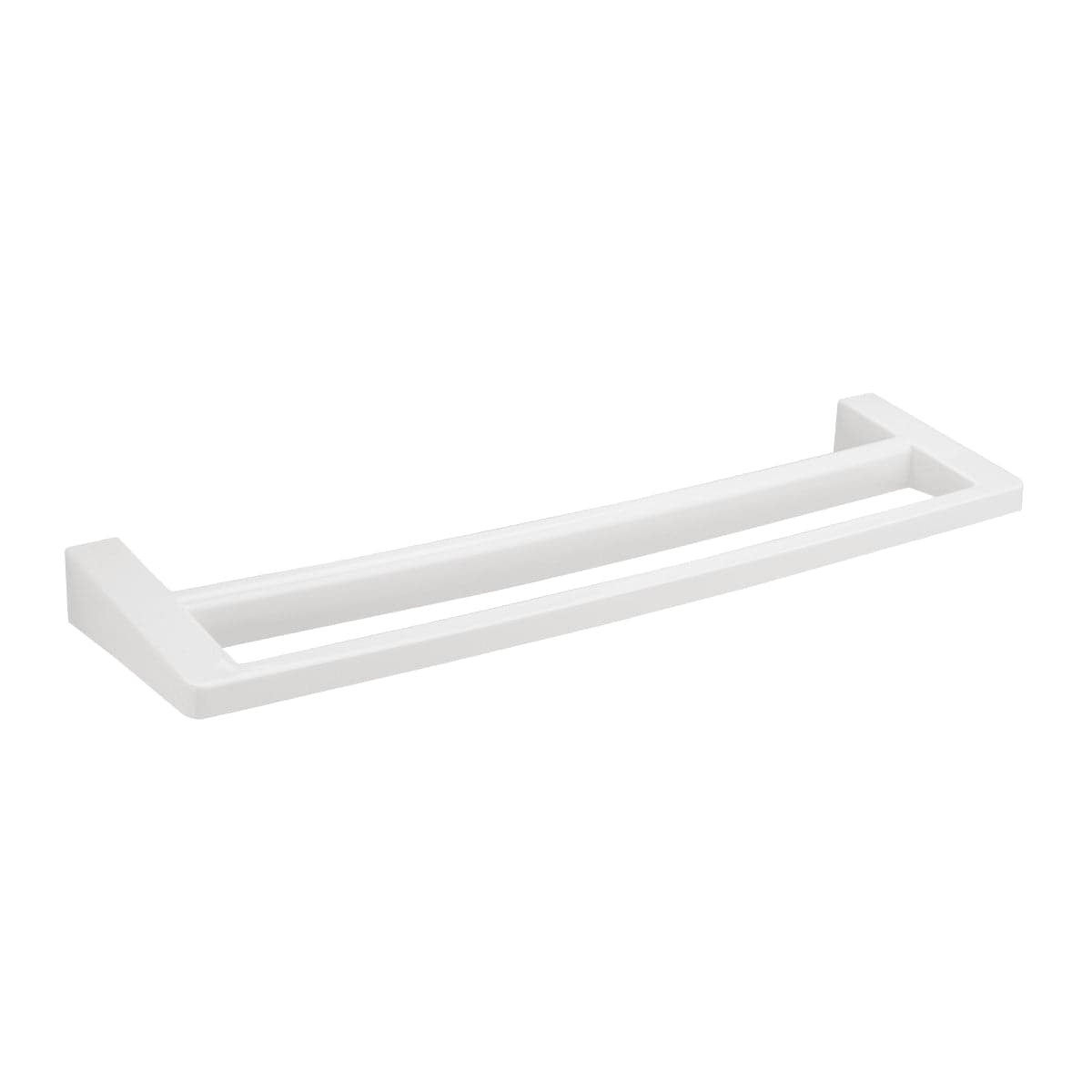 Bricocenter TOWEL HOLDER DOUBLE SCREWS FUNKY WHITE PLASTIC