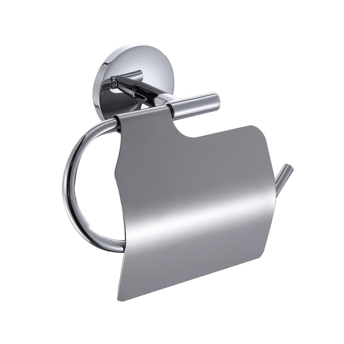 Bricocenter TOILET ROLL HOLDER COVERED WITH SCREWS OR ADHESIVE SUITE SENSEA CHROME